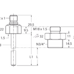Flow Meter FP100-300L-34-NA-H1141