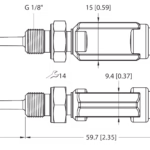 Temperature Detection TTM-103A-G1/8-LIUPN-H1140-L024