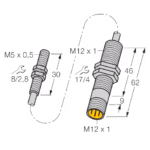 Inductive Sensor BI1.5-EG05-0.3-M12-SIU-H1141