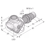 Inductive Sensor NI15U-EM18WDTC-AP6X