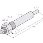 Flow Monitoring FCS-G1/2HC4-NAEX0/L140/D024 5M