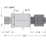 Pressure Transmitter PT500PSIG-2103-I2-DT043P