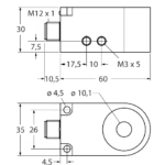 Inductive Sensor BI10R-W30-DAN6X-H1141