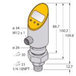 Pressure Transmitter (Rotatable) PS01VR-503-LI2UPN8X-H1141