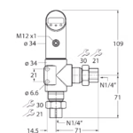 Differential Pressure Sensor PS001D-502L-2UPN8X-H1141