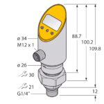 Pressure Sensor (Rotatable) PS001V-504-2UPN8X-H1141