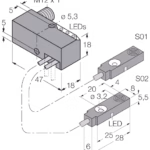 Inductive Sensor BI2-Q5.5-0.27-BS-2AP6X3-H1141/S34