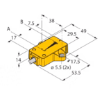 Inductive Linear Position Sensor LI25P1-QR14-LIU5X2
