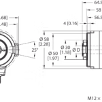 Absolute Rotary Encoder - Multiturn REM-104HA1E-5C13S12M-H1181