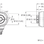 Absolute Rotary Encoder - Singleturn RES-187HA1T-3C13B-H1181